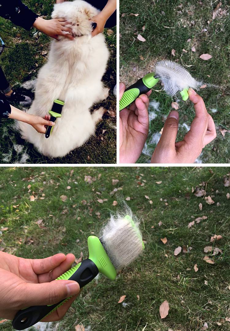 Double Sided Flexible Pet Slicker Brush
