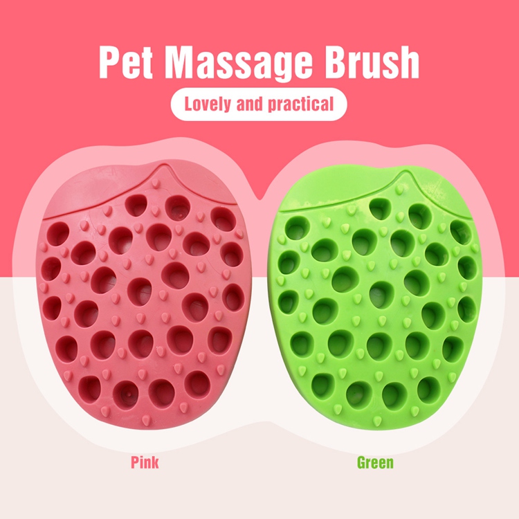 Brosse de massage pour douche pour chien et chat