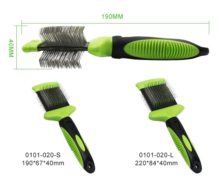 Double Sided Flexible Pet Slicker Brush